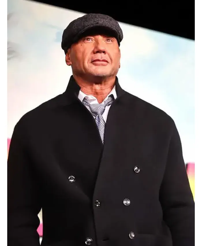 The Wrecking Crew Dave Bautista Black Peacoat For Sale