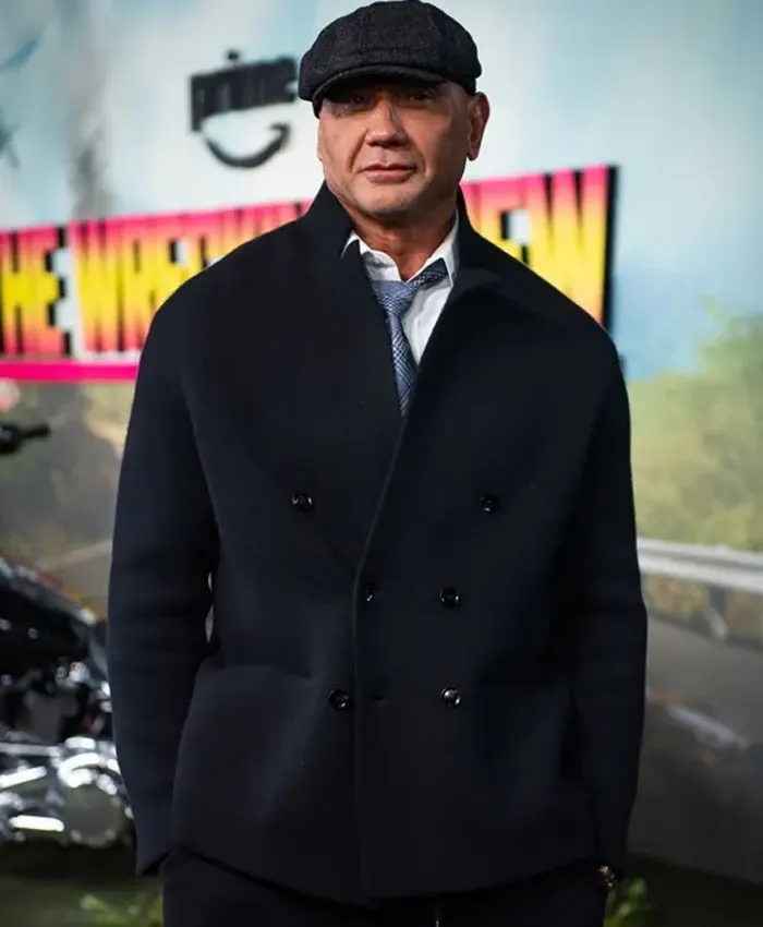 The Wrecking Crew Dave Bautista Black Peacoat