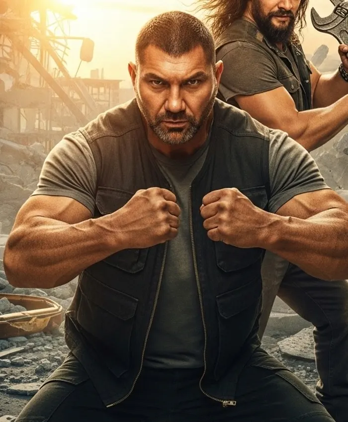 The Wrecking Crew Dave Bautista Black Vest