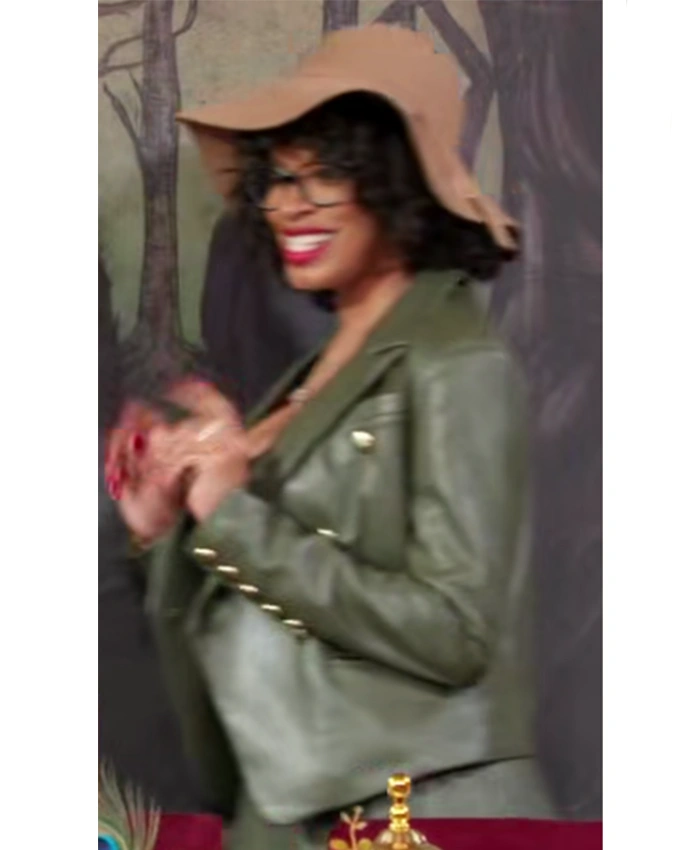 Tiffany Mitchell The Traitors US S04 Green Leather Jacket