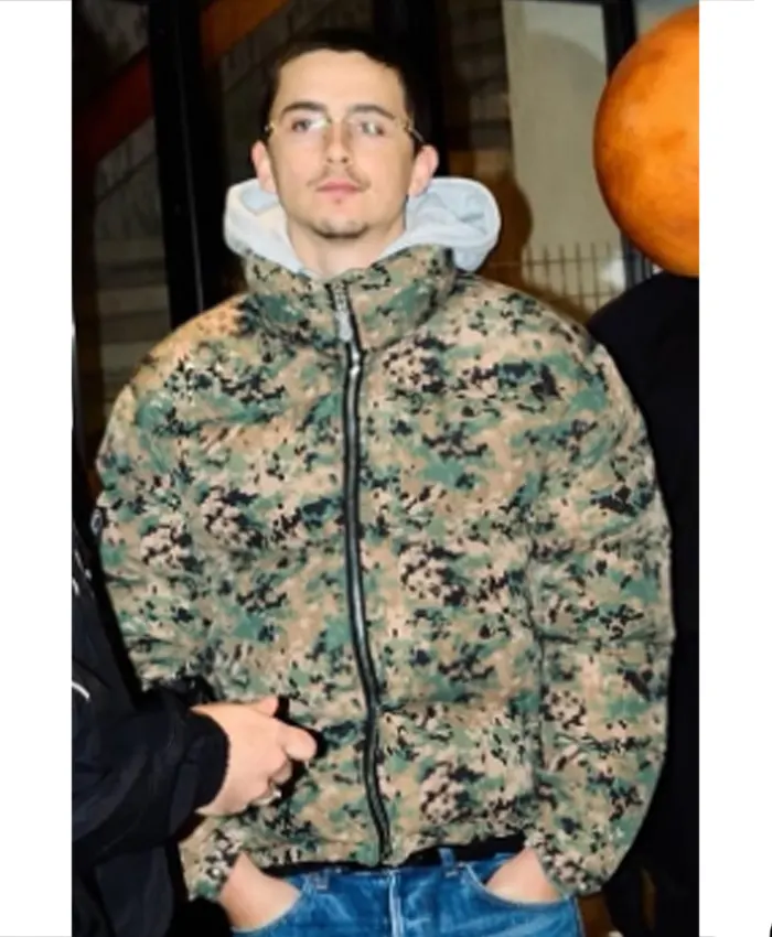 Timothée Chalamet Camo Jacket - Order Now
