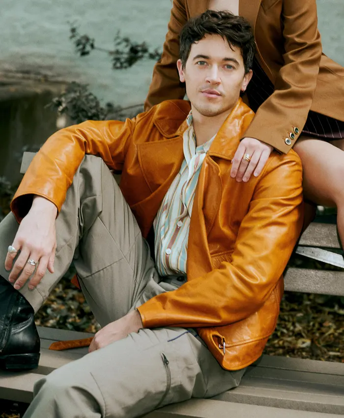 Tom Blyth People We Meet on Vacation Leather Jacket