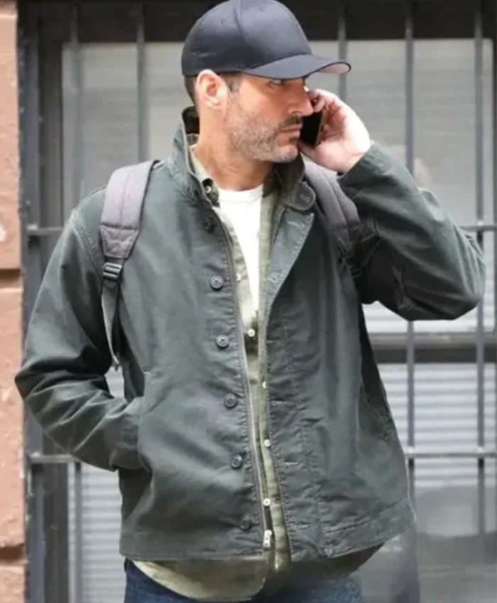 Tom Ellis CIA Green Jacket