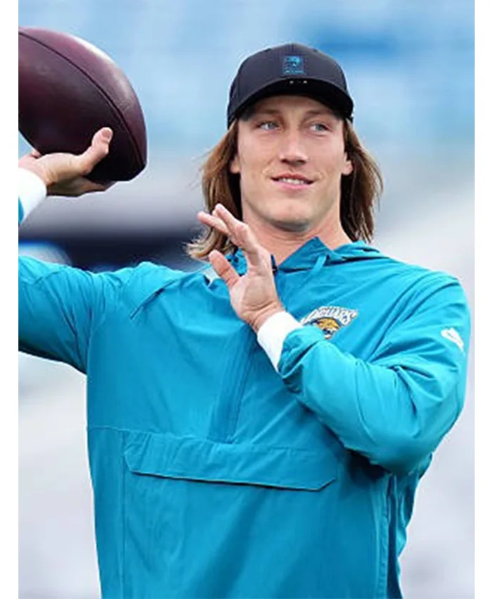 Trevor Lawrence Jaguars Sideline Anorak Half-Zip Jacket For Sale