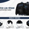 UFC 324 Las Vegas Black Bomber Jacket- Get it now