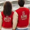 Valentine Day Her King and His Queen Varsity Jacket