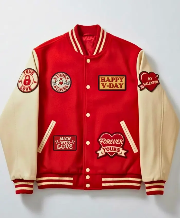Valentine Day Her King and His Queen Varsity Jacket For Sale