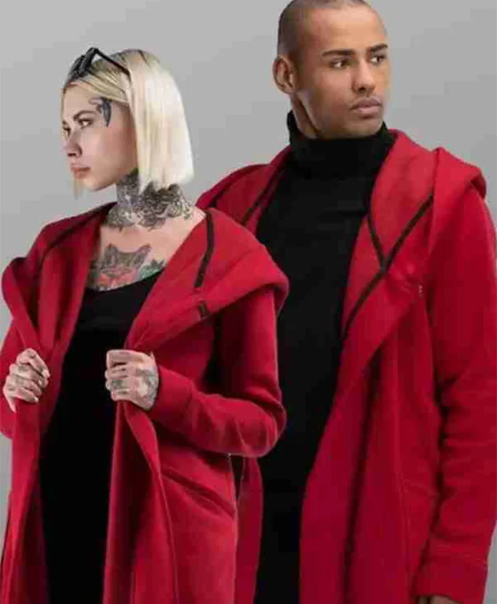 Valentine’s Day Red Hooded Long Coat