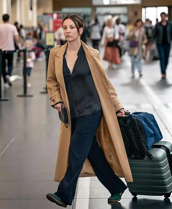 Vanished S01 Kaley Cuoco Beige Coat