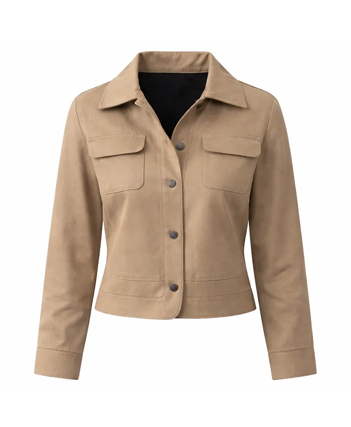 Vanished S01 Kaley Cuoco Beige Jacket For Sale
