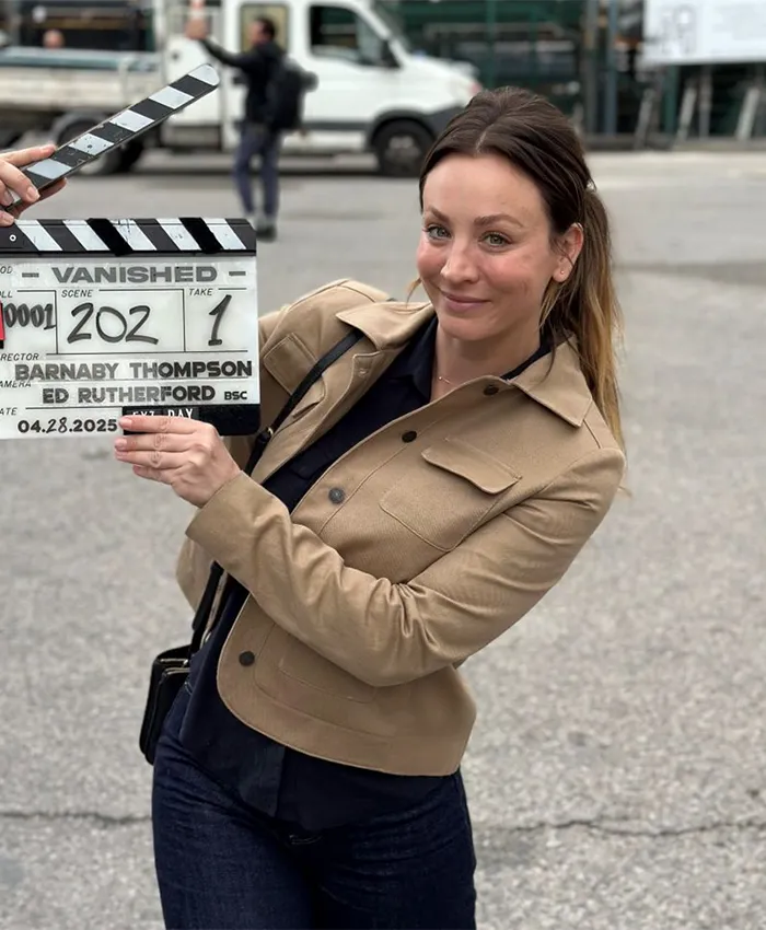 Vanished S01 Kaley Cuoco Beige Jacket