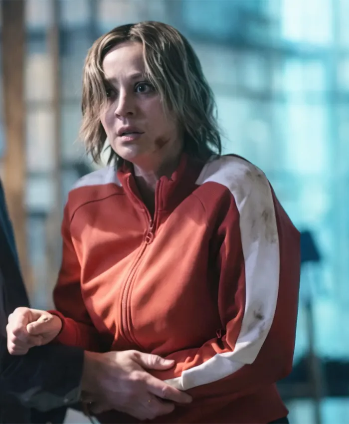 Vanished S01 Kaley Cuoco Red Track Jacket