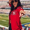 WWE American professional wrestler Bayley San Francisco 49ers Track Jacket -red