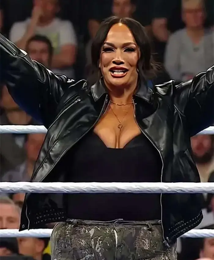 WWE Smackdown Nia Jax Black Leather Jacket