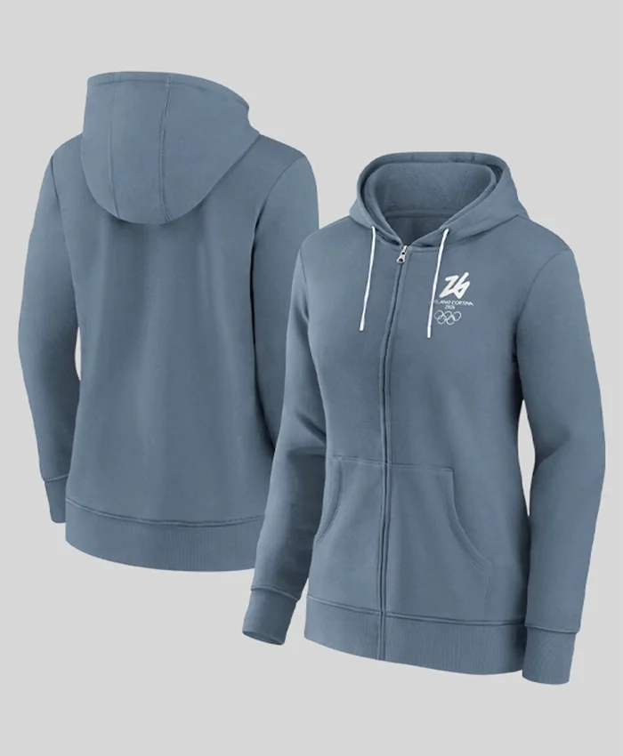 Winter Olympics Milano Cortina 2026 Full Zipper Hoodie