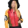 Women 8 Ball Leather Bomber Jacket