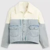 Women Aran Denim Trucker Jacket