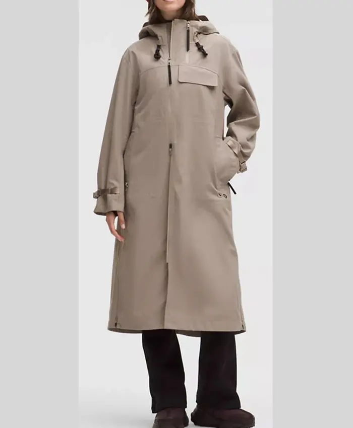 Women’s Team Canada Waterproof Shell Beige Coat