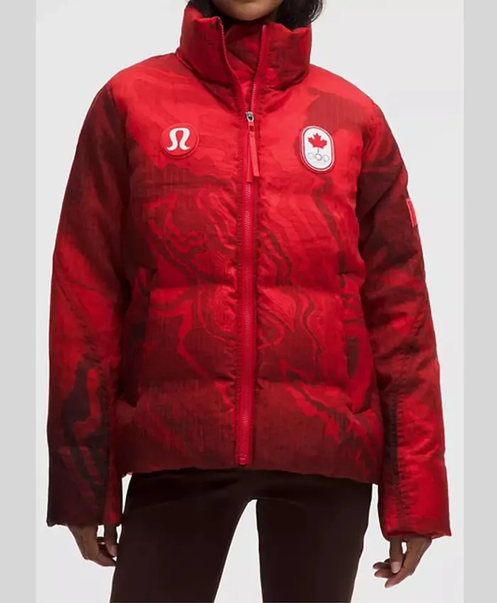 Women’s Wunder Puff Translucent Team Canada Red Jacket For Sale