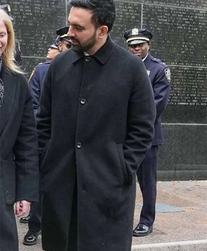 Zohran Mamdani New York City Black Coat For Sale