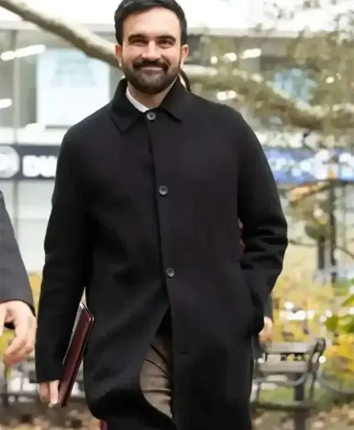 Zohran Mamdani New York City Black Coat