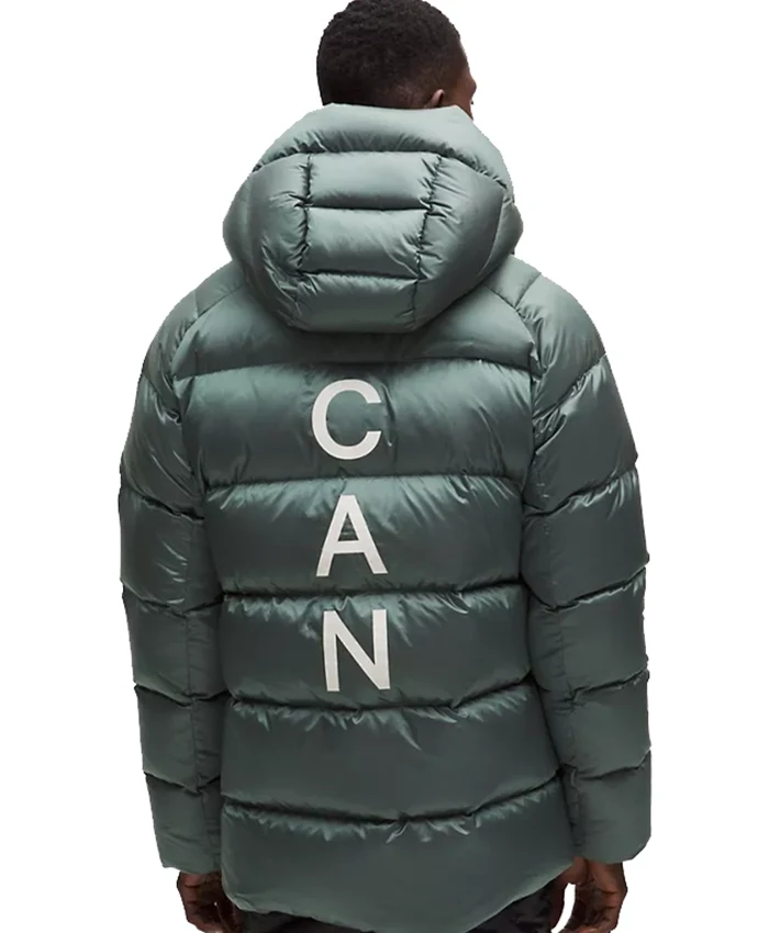 lululemon Winter Olympics Team Canada Green Puffer Jacket For Sale