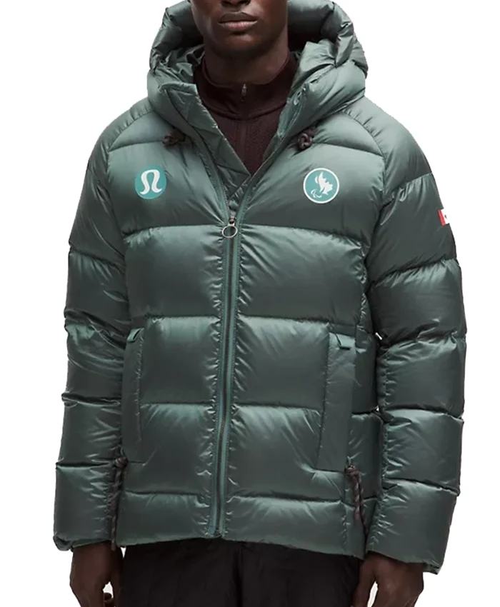 lululemon Winter Olympics Team Canada Green Puffer Jacket