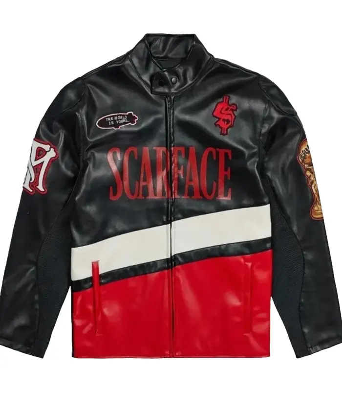 2026 Bay Area Super Bowl LX Stefon Diggs Racer Leather Jacket