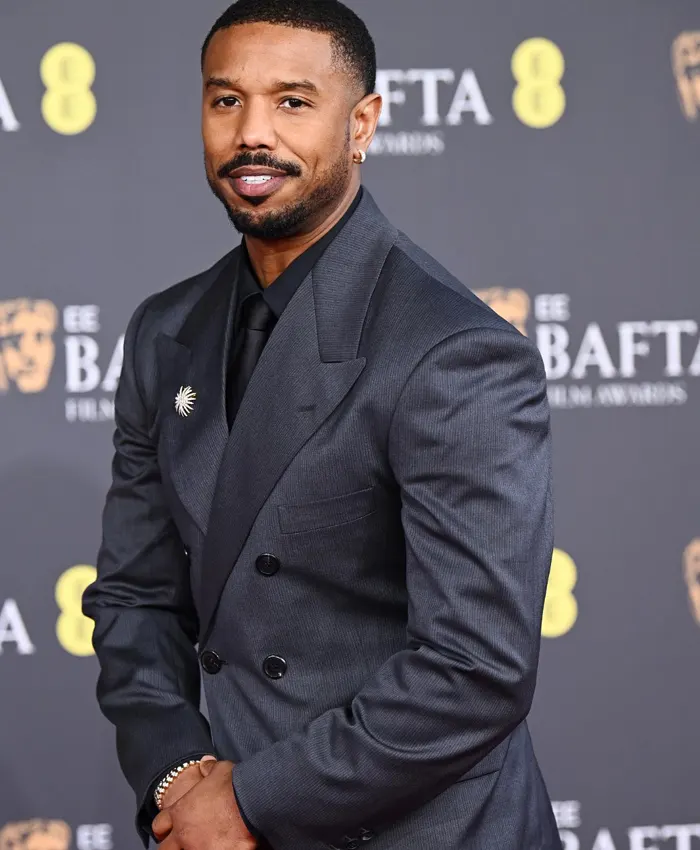 2026 EE BAFTA Film Awards Michael B. Jordan Grey Suit