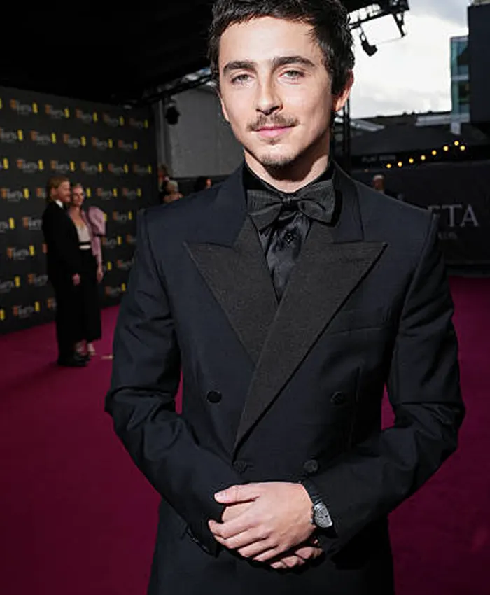 2026 EE BAFTA Film Awards Timothée Chalamet Black Suit