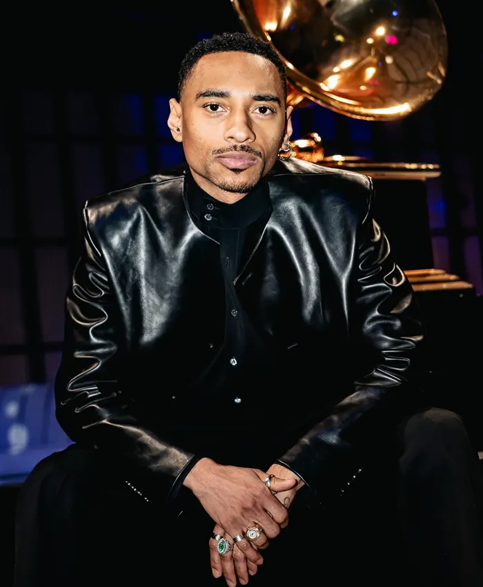 2026 House Event Grammy  Durand Bernarr Black Leather Jacket- Buy