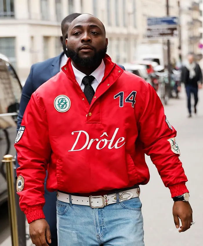 2026 Menswear Fall-Winter Paris Fashion Week Davido Red Drole 14 Jacket
