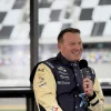 2026 Spire Motorsports Media Day Speedweeks Michael Mcdowell Royal Blue varsity Jacket