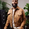 2026 Super Bowl LX Odell Beckham Jr. Distressed Brown Leather Jacket - Shop Now
