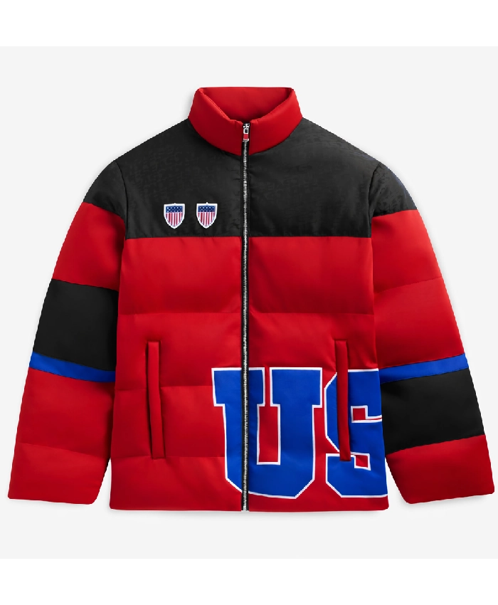 2026 Team USA OFF SEASON Red Puffer Jacket