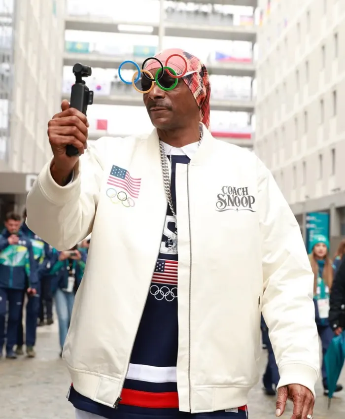 2026 Team USA Snoop Dogg White Bomber Jacket - Order Now