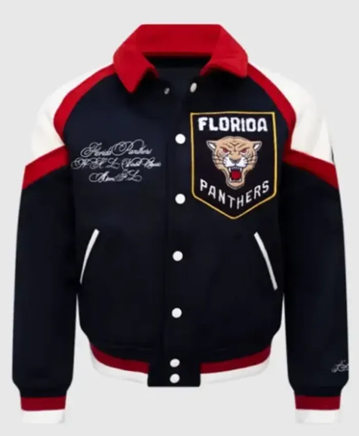2026 Winter Classic Miami Florida Panthers Blue Varsity Jacket for Men and Women