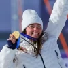 2026 Winter Olympics Breezy Johnson White Jacket