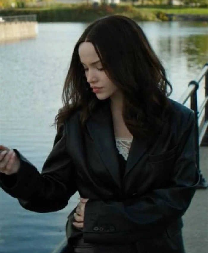 56 Days Ciara Wyse Black Leather Blazer