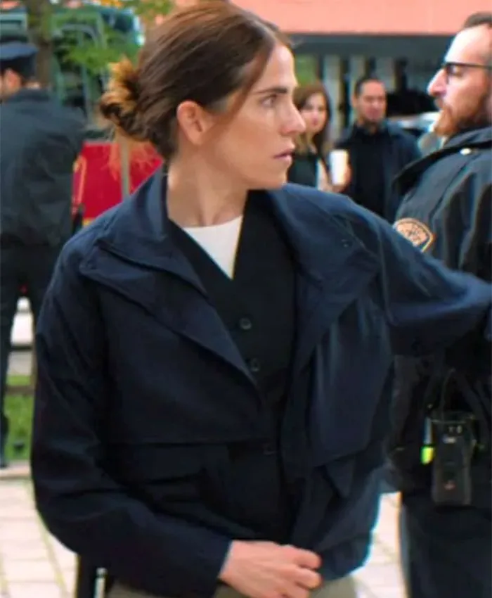 56 Days Karla Souza Blue Jacket