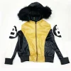 8 Ball Shearling Hooded Bomber Jacket