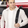 9-1-1 S09 Ryan Guzman White Wool Jacket