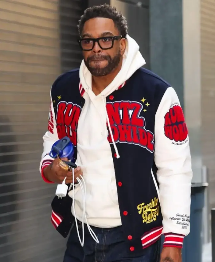 ABC Studio 2026 Method Man Blue and White Varsity Jacket