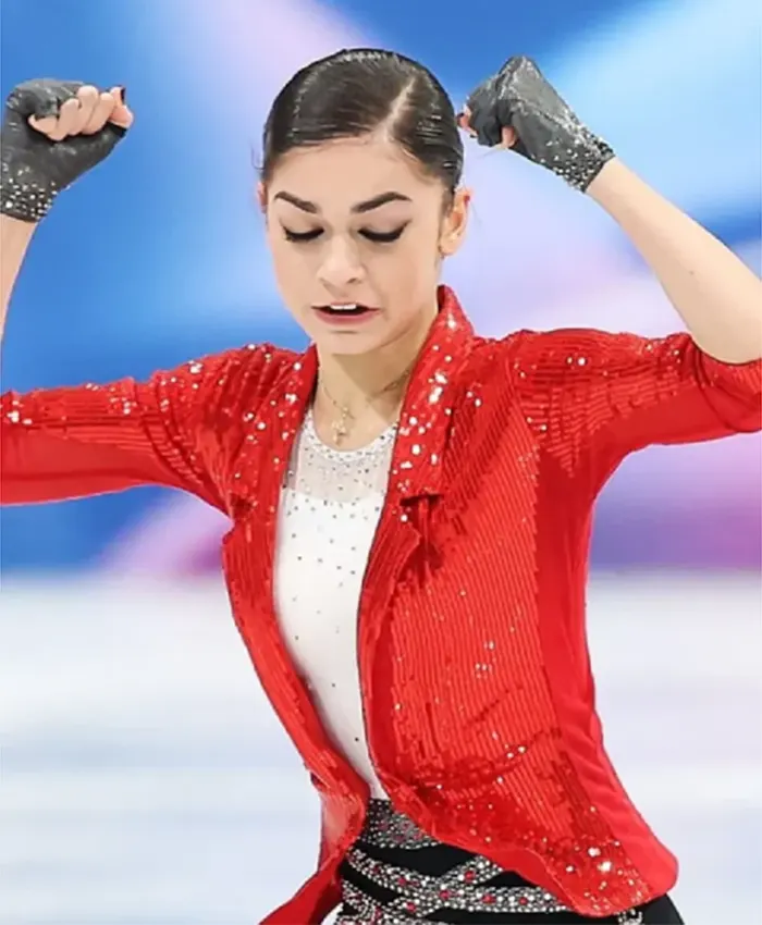 Adeliia Petrosian Winter Olympics 2026 Sequin Blazer For Sale