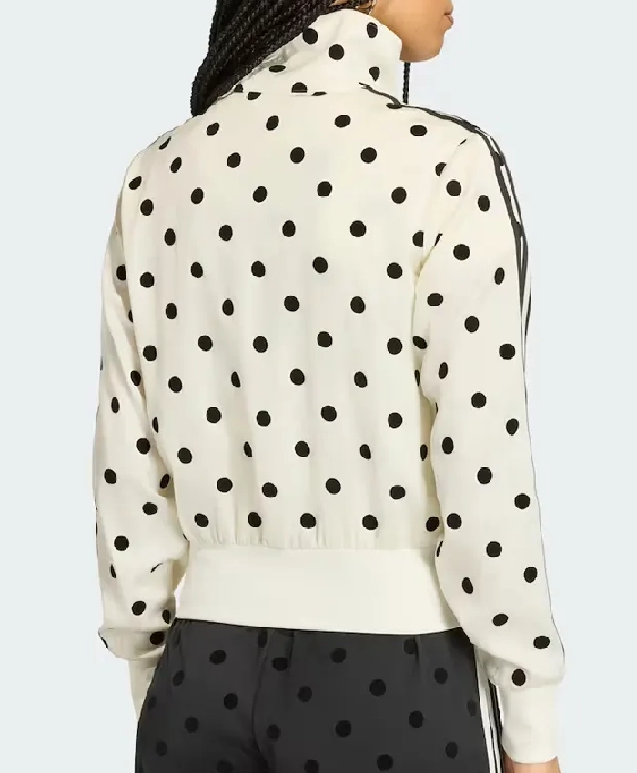 Adidas Polka Dot Jacket - White back