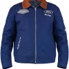 Aeropostale Ford Mustang Motor Co. Twill Blue Zip-Up Jacke