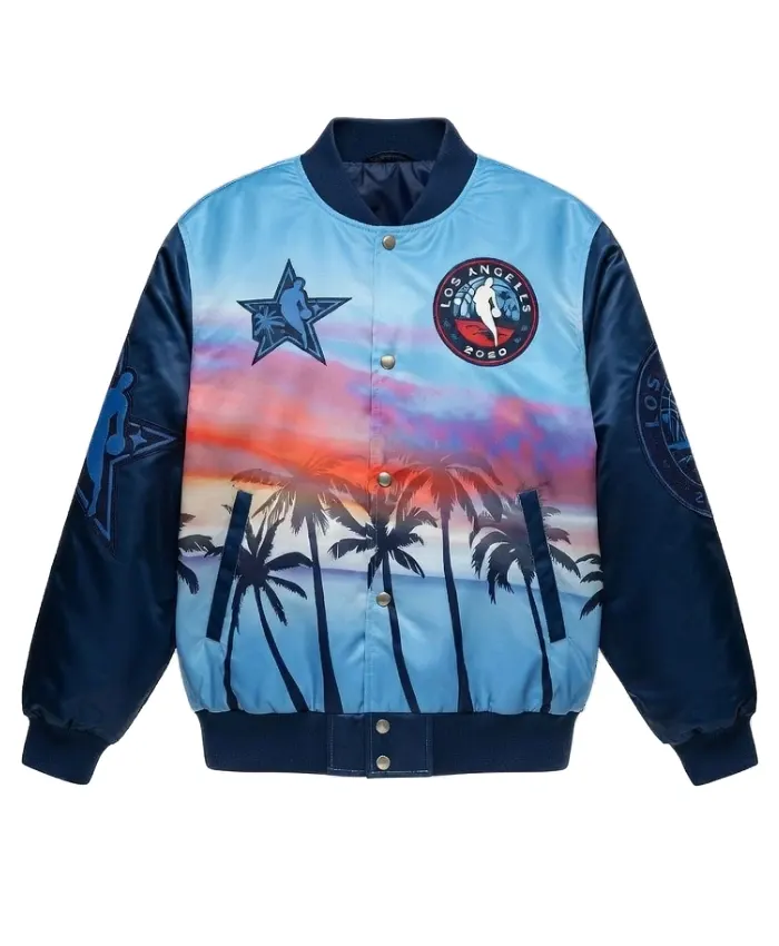 All Star 2026 Blue Satin Jacket - Shop Now