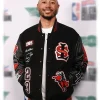 All-Star Celebrity Game 2026 Mookie Betts Black Varsity Jacket