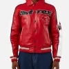 All Star Red Leather Jacket