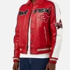 All Star Red Leather Jacket For Sale